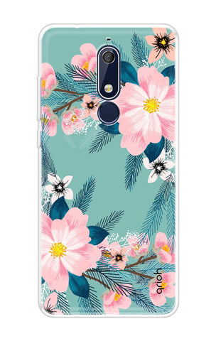 Wild flower Nokia 5.1 Back Cover