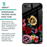 Floral Decorative Glass Case For iPhone 6