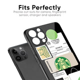Coffee Latte Glass Case for iPhone XR
