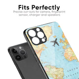 Travel Map Glass Case for iPhone 14 Pro