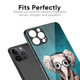 Adorable Baby Elephant Glass Case For iPhone 15 Pro