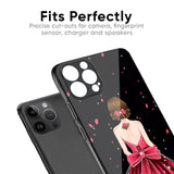 Fashion Princess Glass Case for iPhone 8 Plus