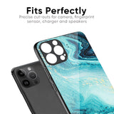 Sea Water Glass Case for iPhone 13 mini