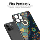 Owl Art Glass Case for iPhone 11