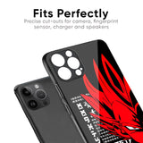 Red Vegeta Glass Case for iPhone 13 mini