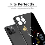 Luffy Line Art Glass Case for iPhone 8 Plus