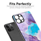 Alcohol ink Marble Glass Case for iPhone 8 Plus