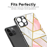 Geometrical Marble Glass Case for iPhone 8 Plus