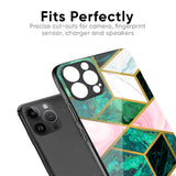 Seamless Green Marble Glass Case for iPhone 8 Plus