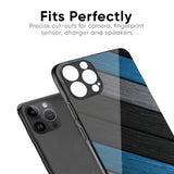 Multicolor Wooden Effect Glass Case for iPhone XS Max