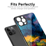 Multicolor Oil Painting Glass Case for iPhone 8 Plus