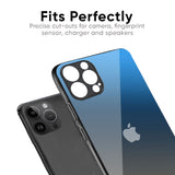 Blue Grey Ombre Glass Case for iPhone XR