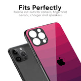 Wavy Pink Pattern Glass Case for iPhone XS Max