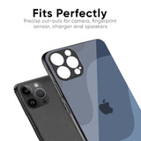 Navy Blue Ombre Glass Case for iPhone XS