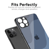 Navy Blue Ombre Glass Case for iPhone XS Max
