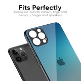 Sea Theme Gradient Glass Case for iPhone XS