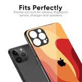 Magma Color Pattern Glass Case for iPhone XR