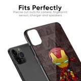 Angry Baby Super Hero Glass Case for iPhone 15