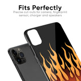Fire Flame Glass Case for iPhone 13 Pro