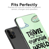 Travel Stamps Glass Case for iPhone X