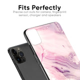 Diamond Pink Gradient Glass Case For iPhone X