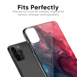 Blue & Red Smoke Glass Case for iPhone X