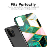 Seamless Green Marble Glass Case for iPhone X