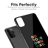 Go Your Own Way Glass Case for iPhone X