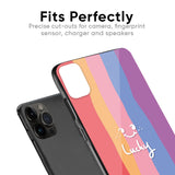 Lucky Abstract Glass Case for iPhone X