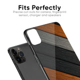 Tri Color Wood Glass Case for iPhone X