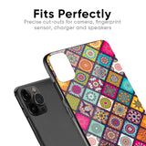 Multicolor Mandala Glass Case for iPhone SE 2022