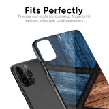 Wooden Tiles Glass Case for iPhone X