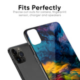 Multicolor Oil Painting Glass Case for iPhone 12 mini