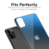 Blue Grey Ombre Glass Case for iPhone 15