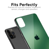 Green Grunge Texture Glass Case for iPhone 13 Pro
