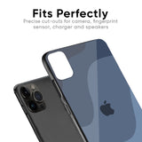 Navy Blue Ombre Glass Case for iPhone 12 mini