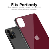 Classic Burgundy Glass Case for iPhone SE 2022