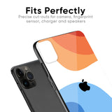 Wavy Color Pattern Glass Case for iPhone 13 Pro Max