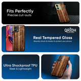 Timber Printed Glass Case for Motorola G84 5G