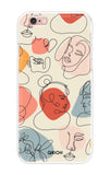 Abstract Faces iPhone 6 Back Cover