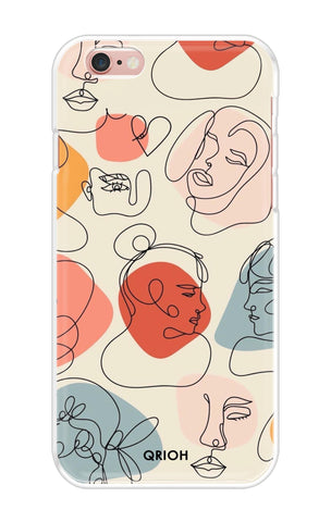 Abstract Faces iPhone 6 Back Cover