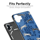 Blue Cheetah Glass Case for Nothing Phone 2