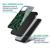 Abstract Green Glass Case For Redmi 12C