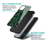 Abstract Green Glass Case For iPhone 15 Pro