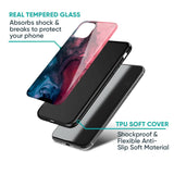 Blue & Red Smoke Glass Case for Oppo Reno7 5G