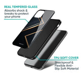 Sleek Golden & Navy Glass Case for iPhone XS Max