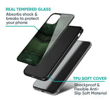 Green Leather Glass Case for Redmi 13C