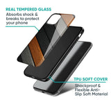 Tri Color Wood Glass Case for iPhone XS