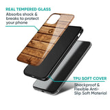 Wooden Planks Glass Case for Google Pixel 7A