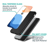 Wavy Color Pattern Glass Case for Google Pixel 7A